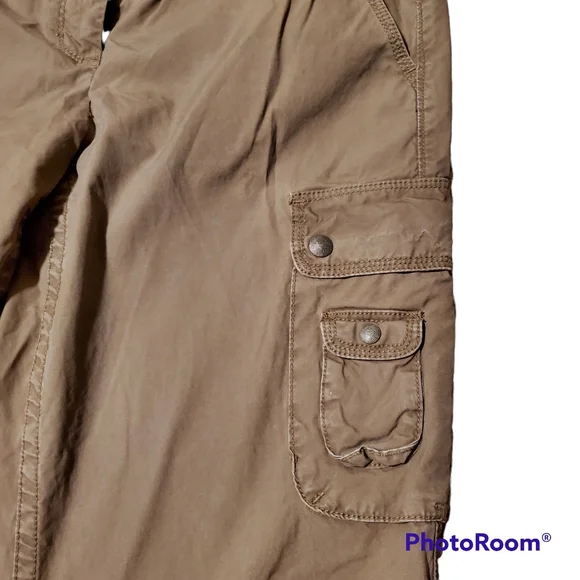 J.Crew Chino Cargo Pants Khaki Tan Size 10T Tall Women’s Like New 100% Cotton - Picture 3 of 10